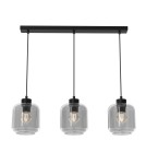 Pendant lamps on a strip - Milagro SOMBRA SMOKED 3xE27 pendant lamp MLP8374 - product 1