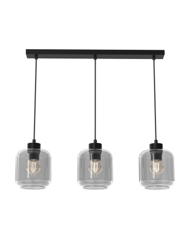 Milagro SOMBRA SMOKED 3xE27 pendant lamp MLP8374