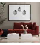Pendant lamps on a strip - Milagro SOMBRA SMOKED 3xE27 pendant lamp MLP8374 - product 4