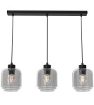 Pendant lamps on a strip - Milagro SOMBRA SMOKED 3xE27 pendant lamp MLP8374 - product 7