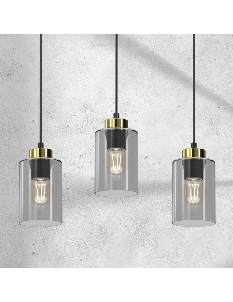 Pendant lamps on a strip - Milagro CHIC pendant lamp 3xE27 MLP8384 - product kolory-swiatla.pl 3
