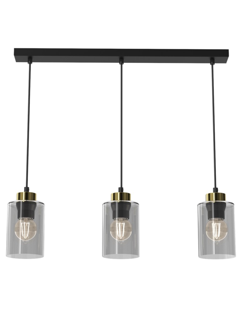 Pendant lamps on a strip - Milagro CHIC pendant lamp 3xE27 MLP8384 - product kolory-swiatla.pl 7