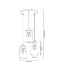 Product categories - Milagro CHIC pendant lamp 3xE27 MLP8385 - product 6