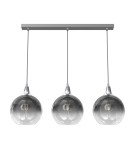 Pendant lamps on a strip - Milagro MONTE SILVER 3xE27 pendant lamp MLP8322 - product 1