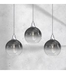 Pendant lamps on a strip - Milagro MONTE SILVER 3xE27 pendant lamp MLP8322 - product 3