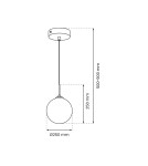 Product categories - Milagro REFLEX fi 250 1xE27 pendant lamp MLP8414 - product 6