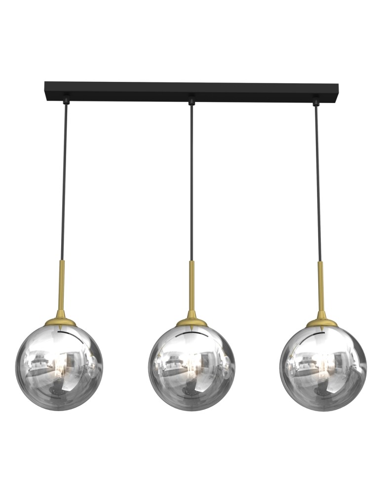 Pendant lamps on a strip - Milagro REFLEX 3xE14 pendant lamp MLP8415 - product kolory-swiatla.pl 1