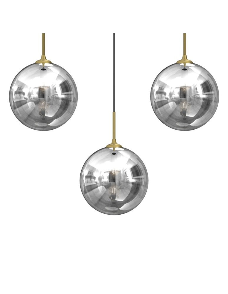 Pendant lamps on a strip - Milagro REFLEX 3xE14 pendant lamp MLP8415 - product kolory-swiatla.pl 2