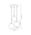 Product categories - Milagro REFLEX 3xE14 pendant lamp MLP8416 - product 6