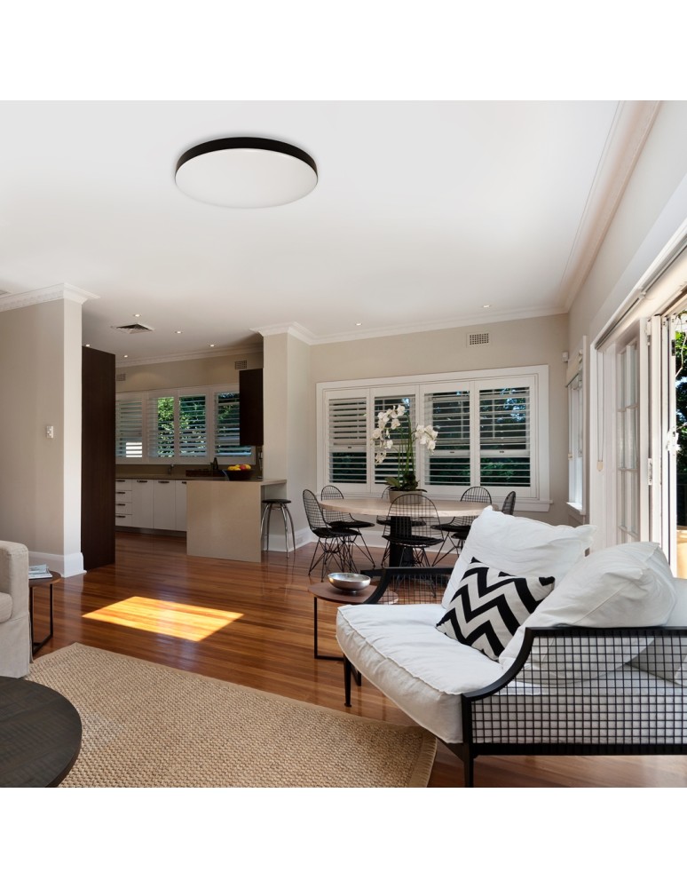 Plafonds with motion sensor - Milagro MAYA BLACK 13W PIR PLAFON Ø330 mm ML7970 - product kolory-swiatla.pl 3