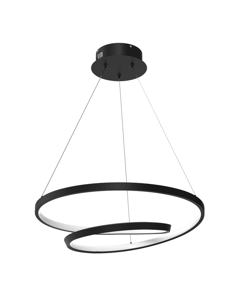 LED pendant lamps - Milagro LUCERO BLACK 48W LED pendant lamp ML7948 - product kolory-swiatla.pl 1