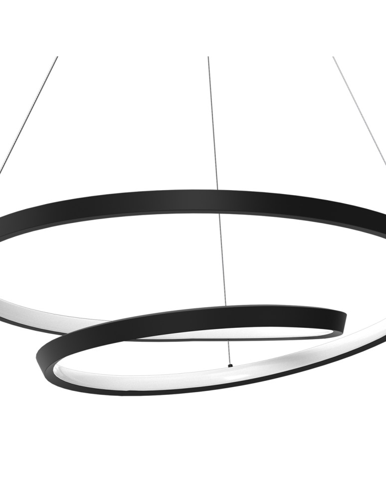 LED pendant lamps - Milagro LUCERO BLACK 48W LED pendant lamp ML7948 - product kolory-swiatla.pl 2