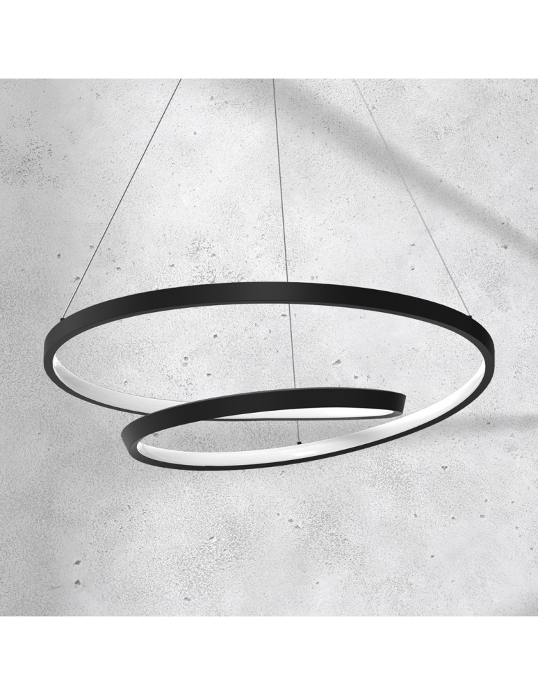 LED pendant lamps - Milagro LUCERO BLACK 48W LED pendant lamp ML7948 - product kolory-swiatla.pl 3