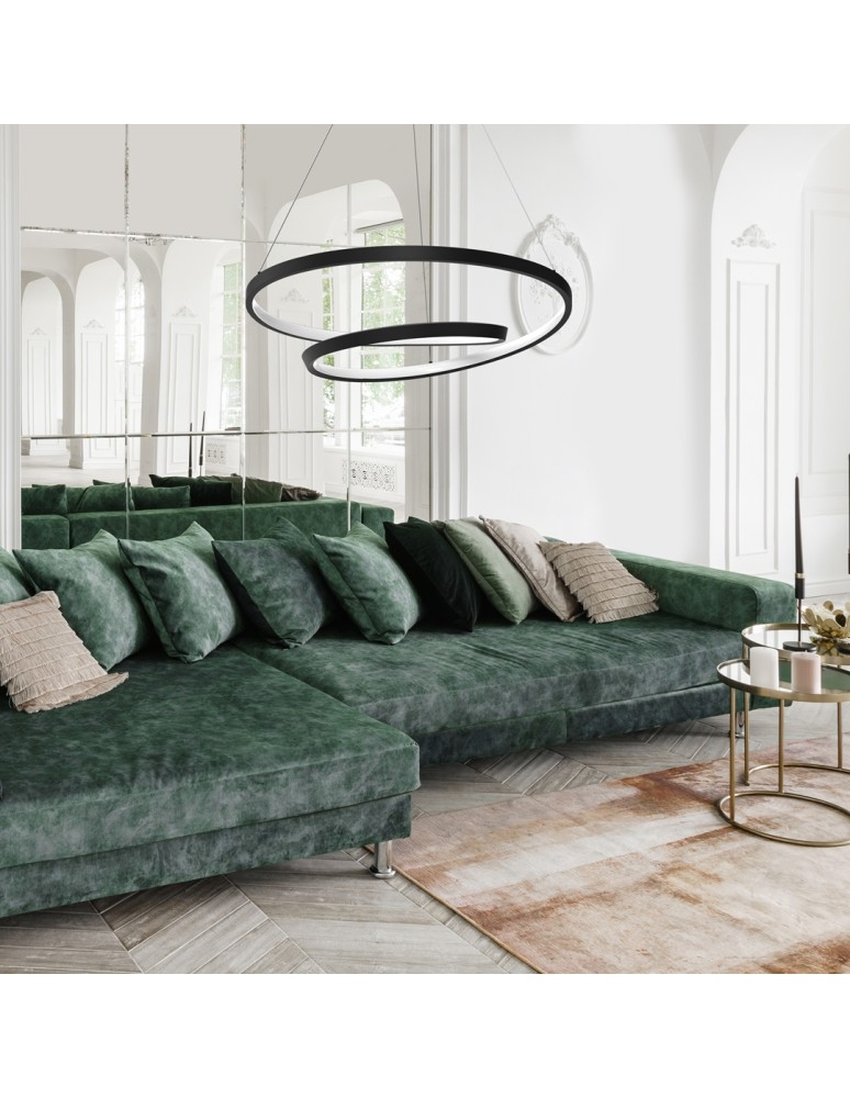 LED pendant lamps - Milagro LUCERO BLACK 48W LED pendant lamp ML7948 - product kolory-swiatla.pl 4
