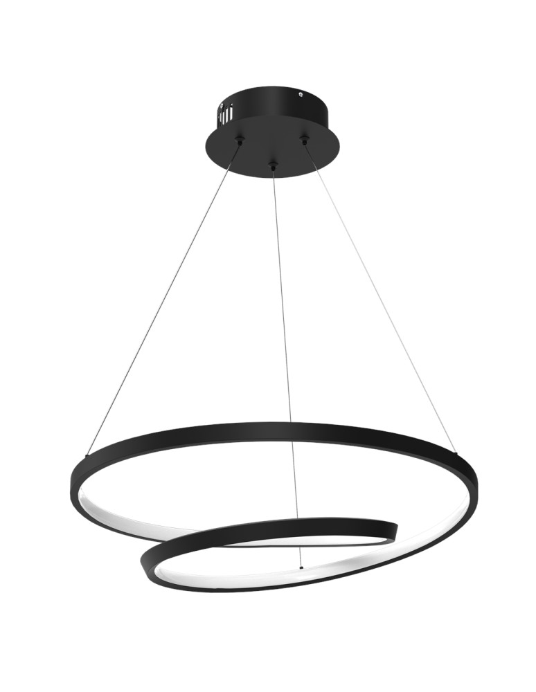 LED pendant lamps - Milagro LUCERO BLACK 48W LED pendant lamp ML7948 - product kolory-swiatla.pl 7