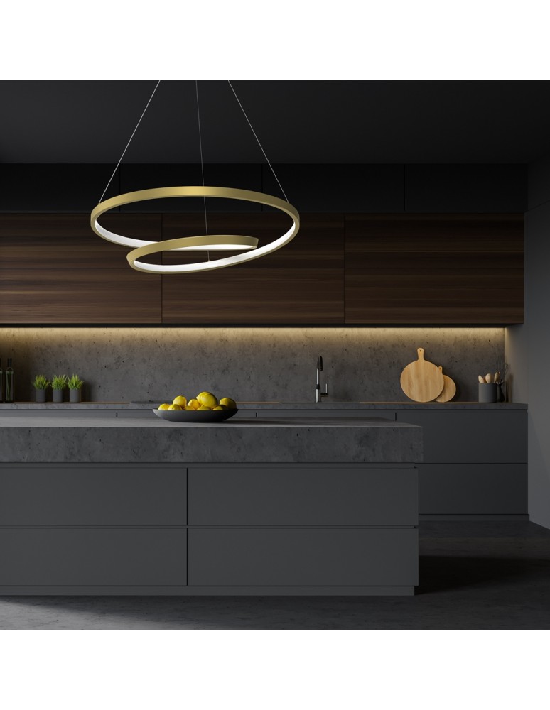 LED pendant lamps - Milagro LUCERO GOLD 48W LED pendant lamp ML7950 - product kolory-swiatla.pl 8