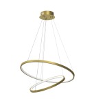 Pendant lamps circles - Milagro ROTONDA GOLD 51W LED pendant lamp ML7944 - product 1