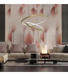 Pendant lamps circles - Milagro ROTONDA GOLD 51W LED pendant lamp ML7944 - product 5