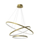 Pendant lamps circles - Milagro ROTONDA GOLD 93W LED pendant lamp ML7947 - product 1