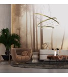 Pendant lamps circles - Milagro ROTONDA GOLD 93W LED pendant lamp ML7947 - product 4