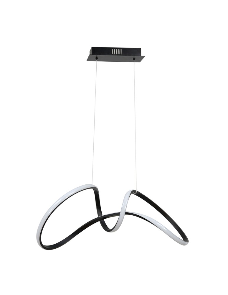 Pendant lamps - Milagro TESORO BLACK 48W LED pendant lamp ML7951 - product kolory-swiatla.pl 1