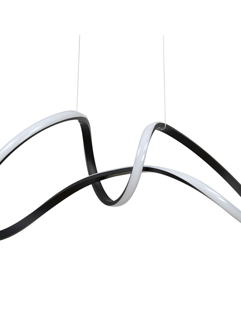 Pendant lamps - Milagro TESORO BLACK 48W LED pendant lamp ML7951 - product kolory-swiatla.pl 2