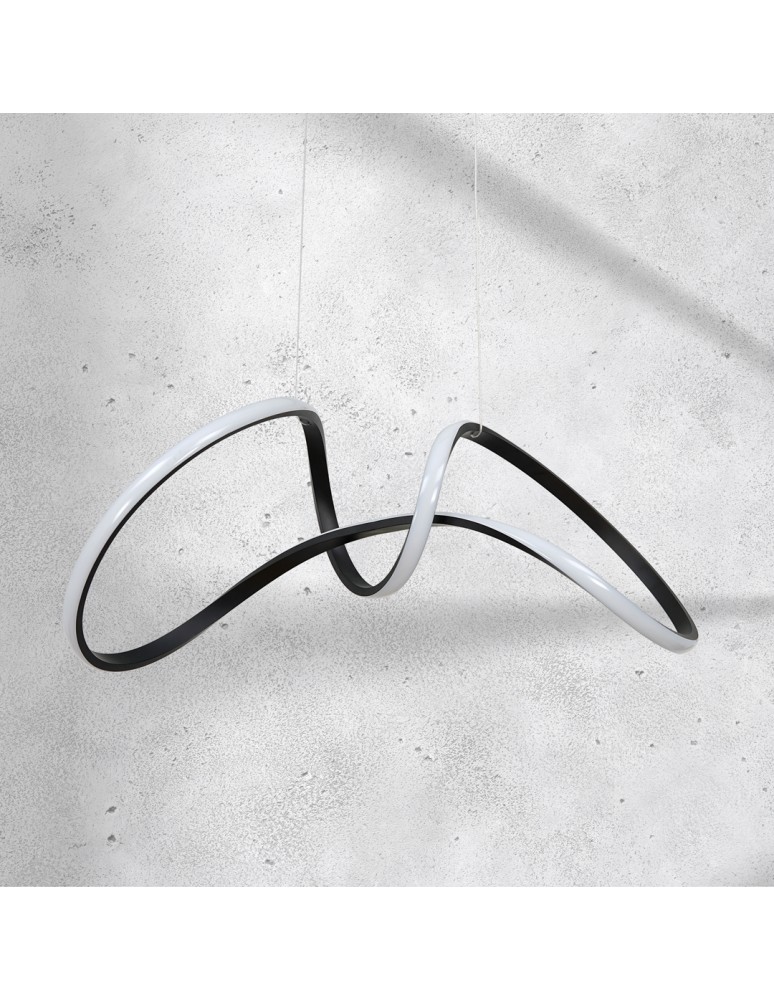 Pendant lamps - Milagro TESORO BLACK 48W LED pendant lamp ML7951 - product kolory-swiatla.pl 3