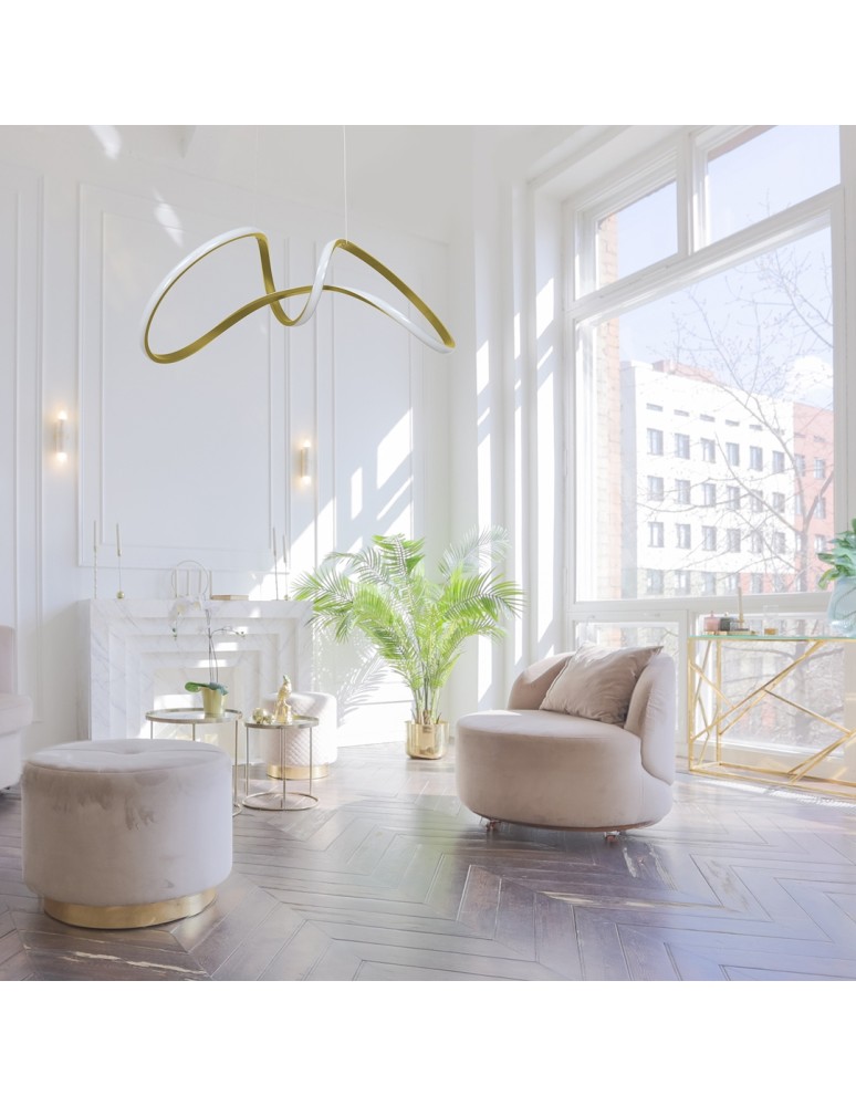 LED pendant lamps - Milagro TESORO GOLD 48W LED pendant lamp ML7953 - product kolory-swiatla.pl 4