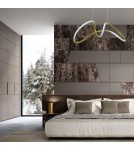 LED pendant lamps - Milagro TESORO GOLD 48W LED pendant lamp ML7953 - product 5