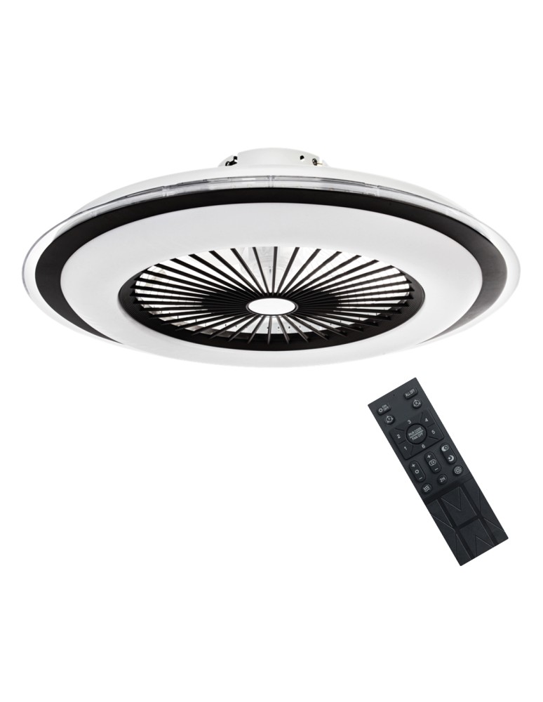 Fans with lighting - Milagro Plafondier LED ZONDA BLACK 48W with fan ML8339 - product kolory-swiatla.pl 2