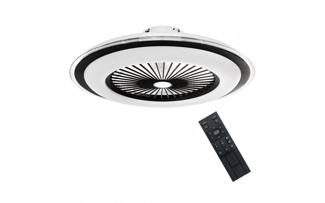 Milagro Plafoniera LED ZONDA BLACK 48W z wentylatorem ML8339