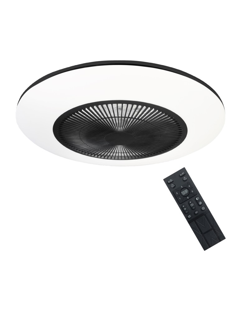 Fans with lighting - Milagro LED plafond ARIA BLACK 38W with fan ML8335 - product kolory-swiatla.pl 3