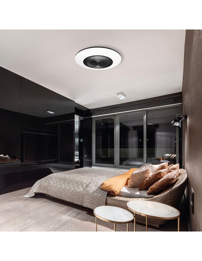Fans with lighting - Milagro LED plafond ARIA BLACK 38W with fan ML8335 - product kolory-swiatla.pl 5
