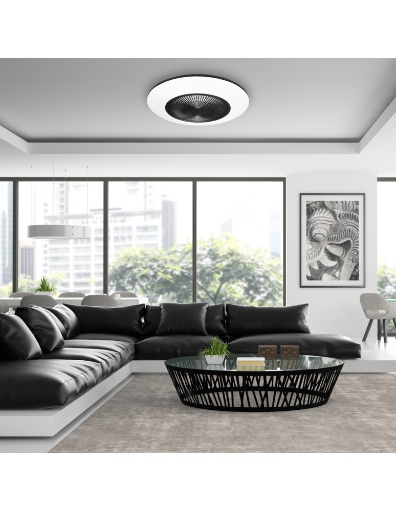 Fans with lighting - Milagro LED plafond ARIA BLACK 38W with fan ML8335 - product kolory-swiatla.pl 6
