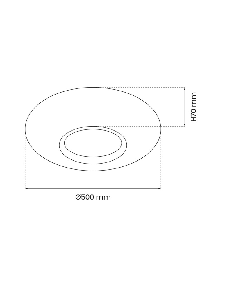 Plafonds with remote control - Milagro Plafond TOKYO GOLD 48W Ø500 mm + Remote control ML8125 - product kolory-swiatla.pl 5
