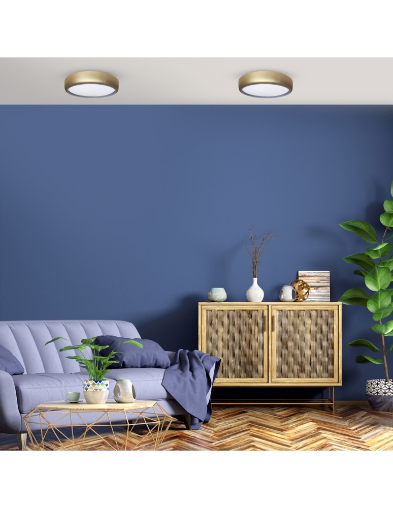 Plafonds with remote control - Milagro Plafond GEA GOLD 36W LED Ø390 mm ML8132 - product kolory-swiatla.pl 4