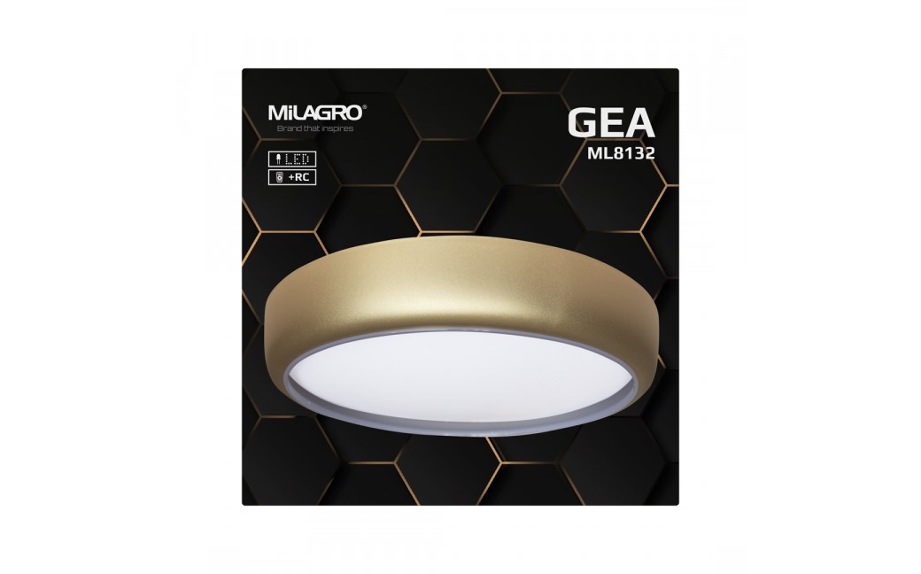 Milagro Plafon GEA GOLD 36W LED Ø390 mm ML8132