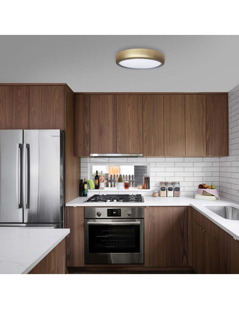 Plafonds with remote control - Milagro Plafond GEA GOLD 36W LED Ø390 mm ML8132 - product kolory-swiatla.pl 8