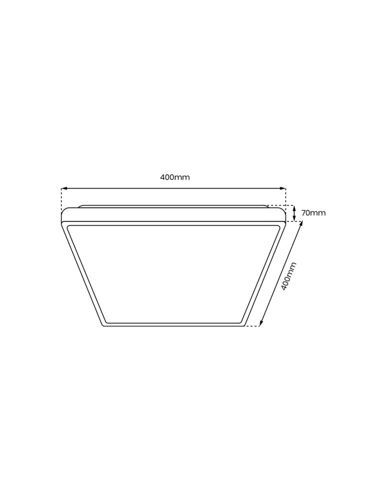 Plafonds with remote control - Milagro Plafond QUADRO WHITE 38W ML7928 - product kolory-swiatla.pl 6