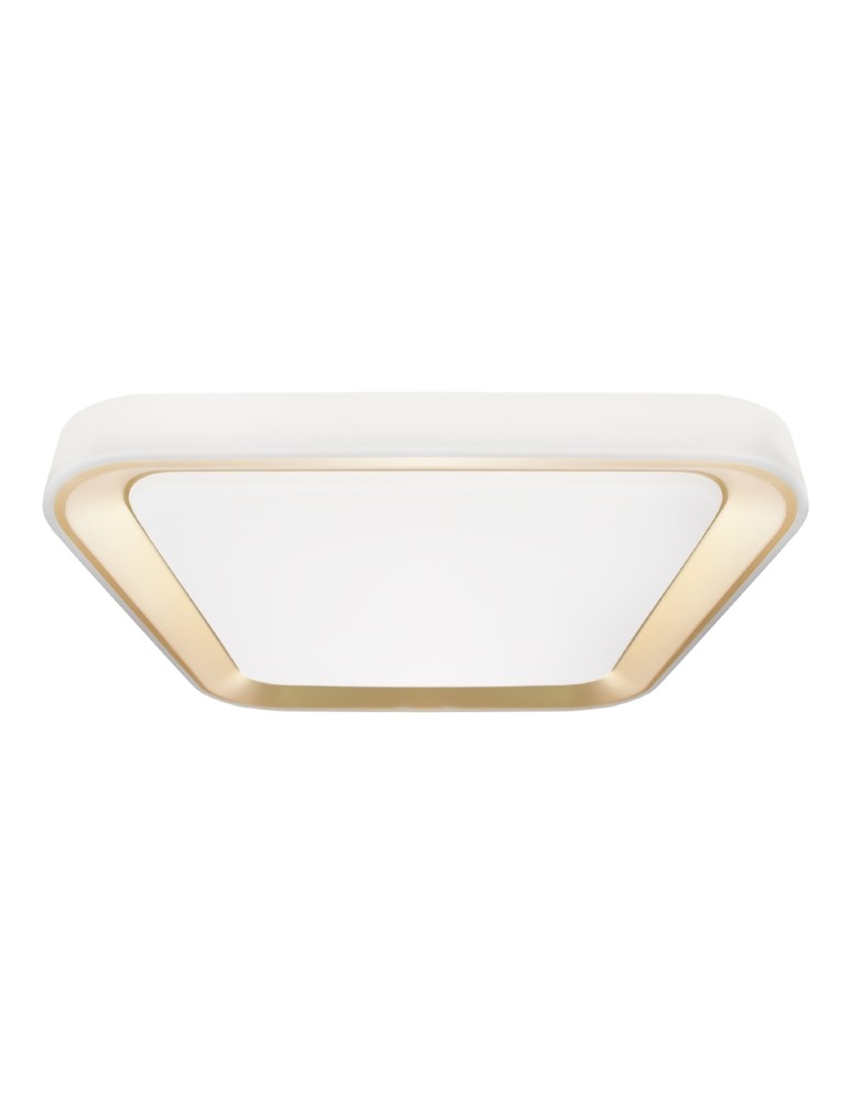 Plafonds with remote control - Milagro Plafond QUADRO GOLD 38W ML7930 - product kolory-swiatla.pl 1