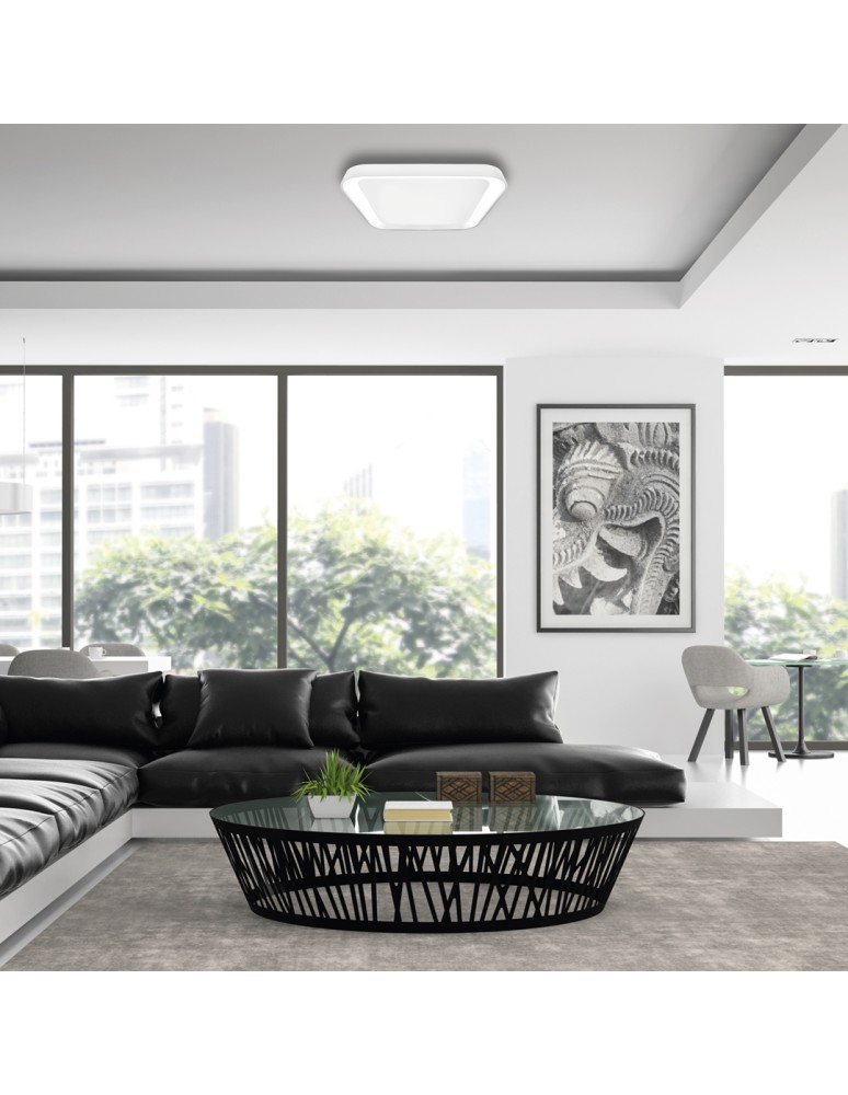 Plafonds with remote control - Milagro Plafond QUADRO WHITE 66W ML7931 - product kolory-swiatla.pl 2