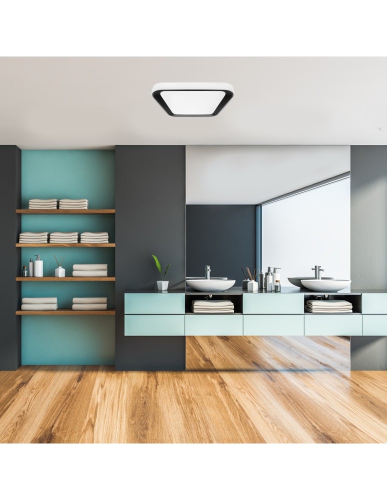 Plafonds with remote control - Milagro Plafond QUADRO BLACK 66W ML7932 - product kolory-swiatla.pl 3