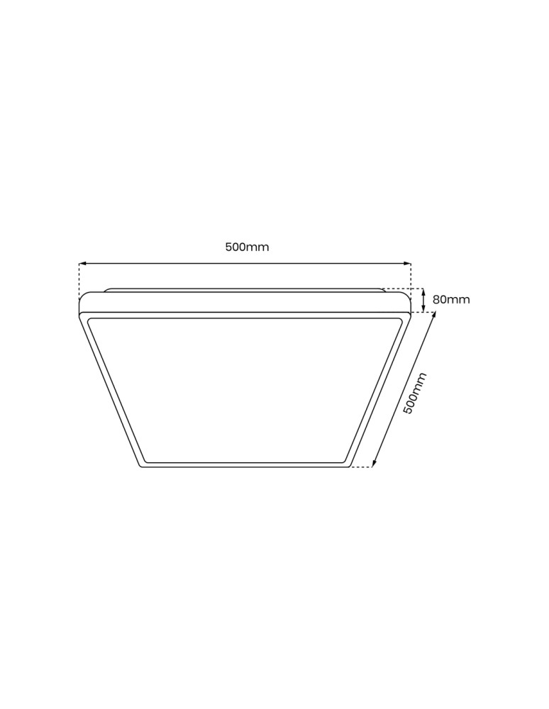 Plafonds with remote control - Milagro Plafond QUADRO BLACK 66W ML7932 - product kolory-swiatla.pl 6