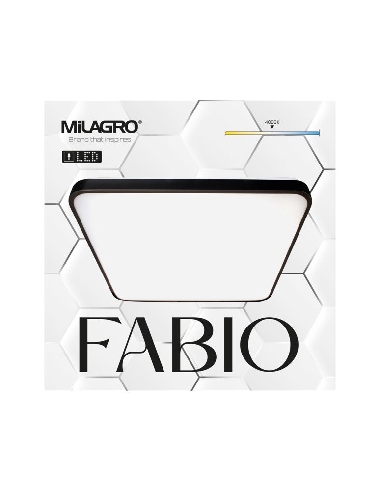 LED Plafonds - Milagro Plafond FABIO BLACK 23W ML7935 - product kolory-swiatla.pl 6