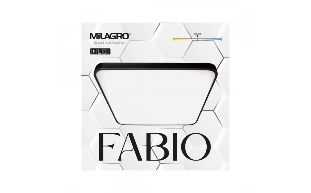 Milagro Plafon FABIO BLACK 23W ML7935