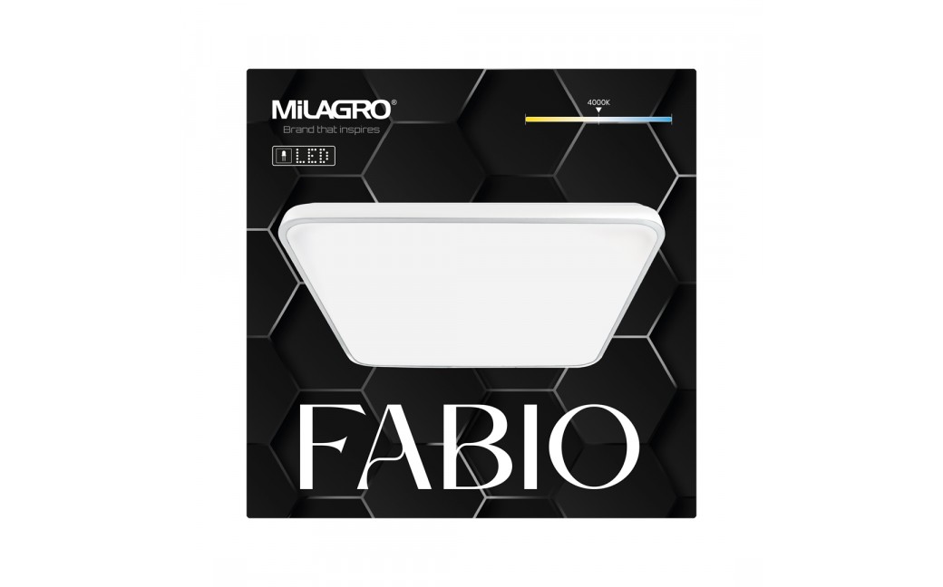 Milagro Plafon FABIO WHITE 35W ML7936