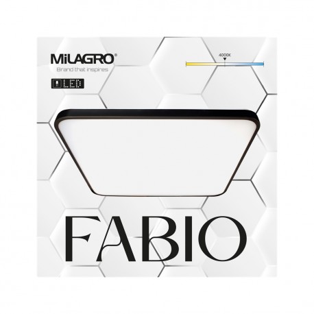 Milagro Plafon FABIO BLACK 35W ML7937