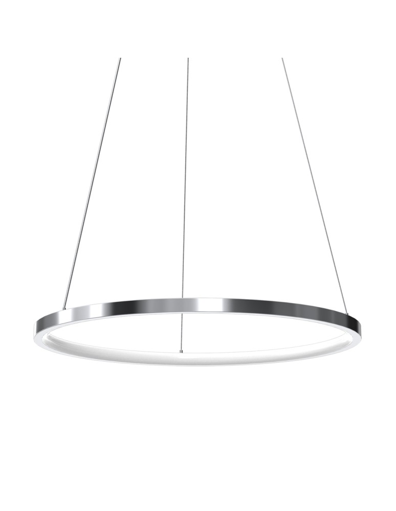 Pendant lamps circles - Milagro ROTONDA CHROME 27W LED pendant lamp ML7940 - product kolory-swiatla.pl 2