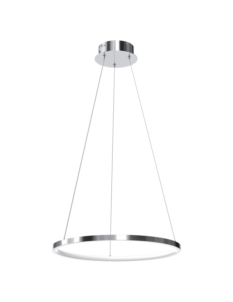 Pendant lamps circles - Milagro ROTONDA CHROME 27W LED pendant lamp ML7940 - product kolory-swiatla.pl 6