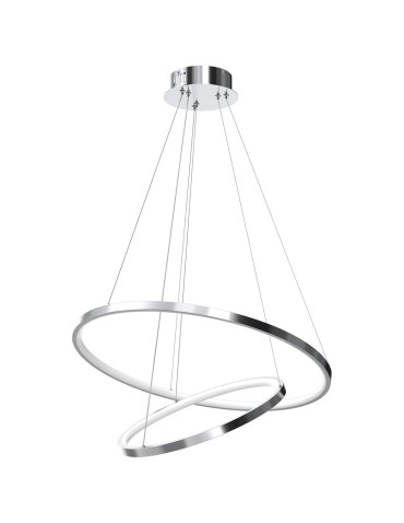 Milagro ROTONDA CHROME 51W LED pendant lamp ML7943
